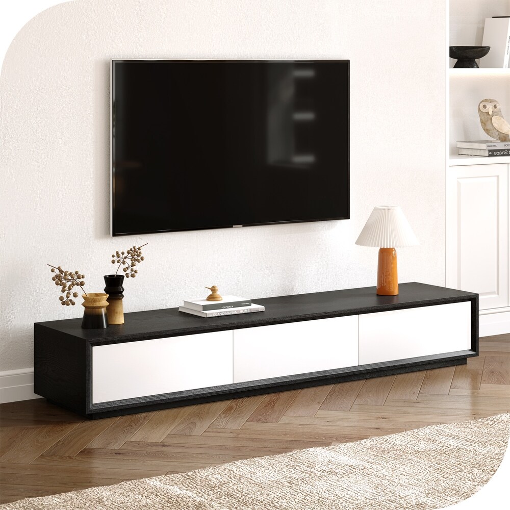 70 inch Modern Wooden TV Stand Media console with 3 Drawers