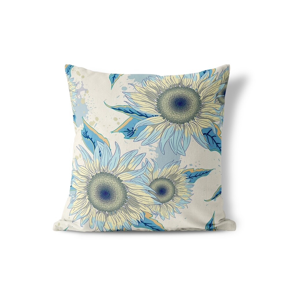 Amrita Sen Sunny Blooms Indoor Outdoor Pillow