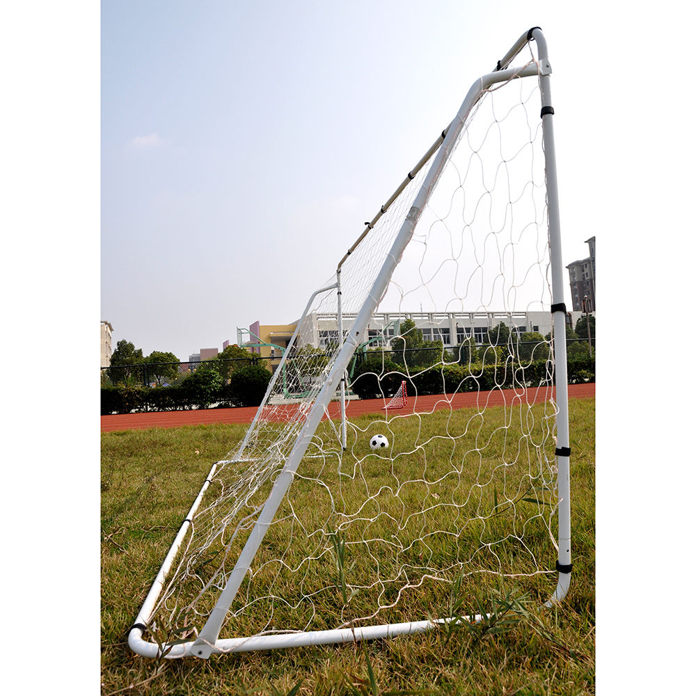 UBesGoo 12' x 6' Powder Coated Steel Soccer Goal， Portable Training Aid Football  Net， for Backyard， Park