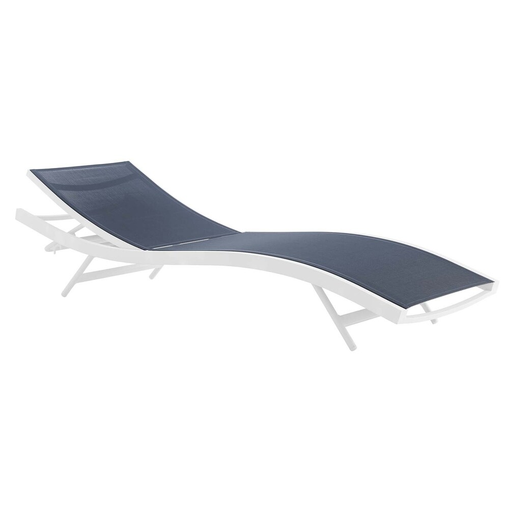 Glimpse Outdoor Patio Mesh Chaise Lounge Chair