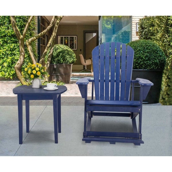 Zero Gravity Collection Adirondack Rocking Chair with Built-in Footrest (2 Pack) - Overstock - 33252666