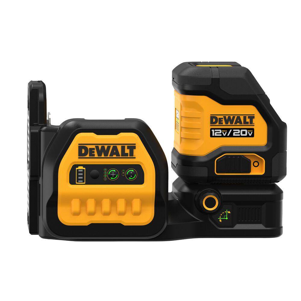 DW 20V Max Lithium-Ion Cordless Green Cross-Line Laser Level Kit (1) 2.0Ah Battery Charger and TSTAK Case DCLE34020G