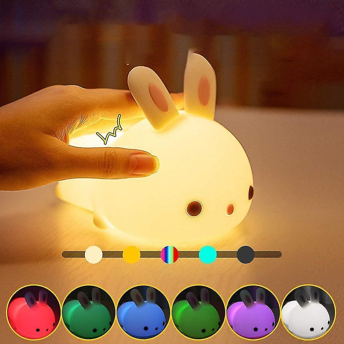 Led Children Night Light， Night Light With Touch Switch Baby Portable Silicone Night Light Dimmable