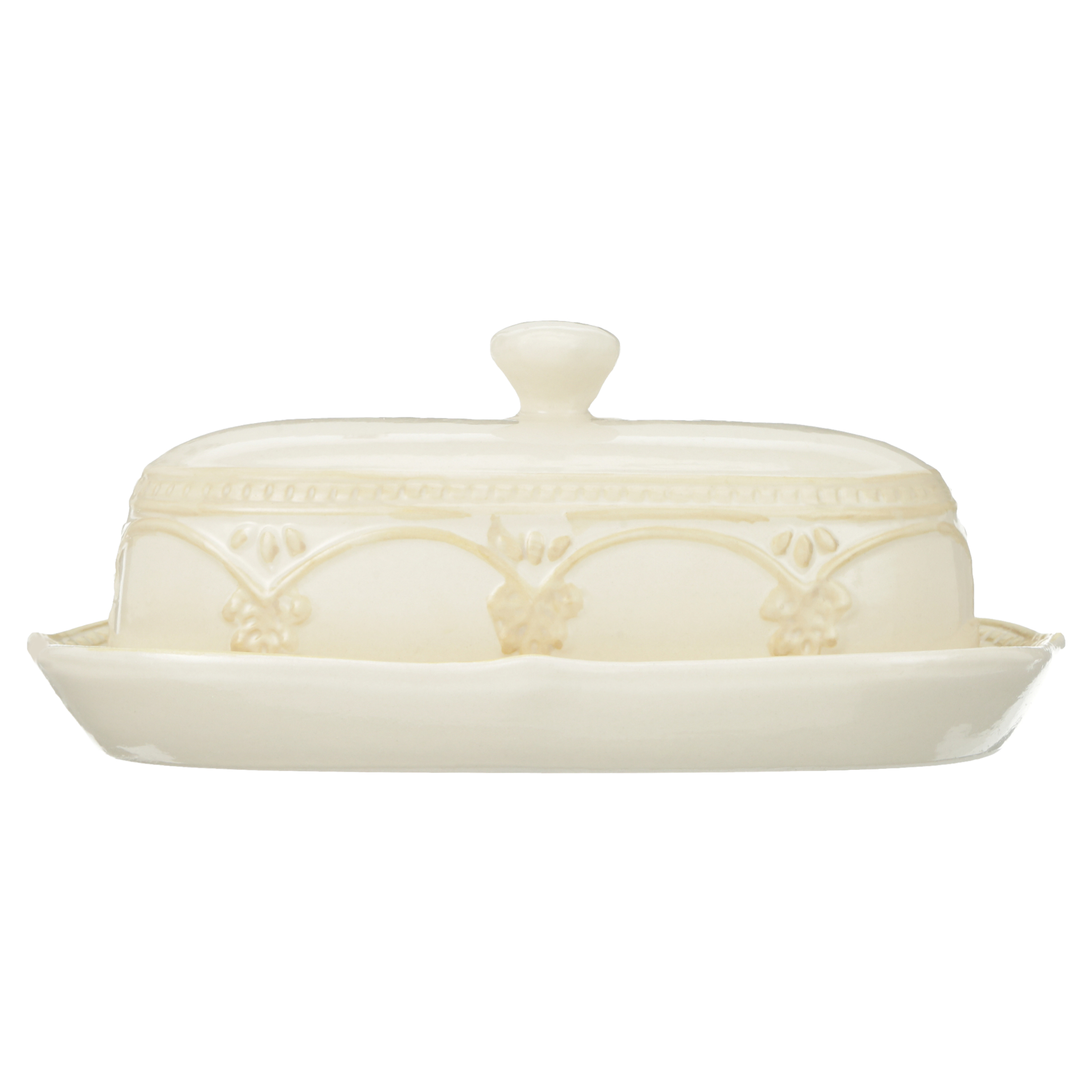 The Pioneer Woman Farmhouse Lace Butter Dish with Gravy Boat and Salt and Pepper Shakers