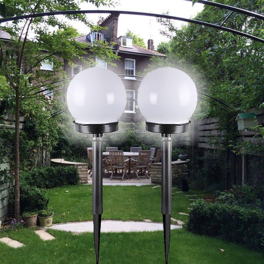 WANYNG Ball Outdoor Garden Lamp Power Path Solar Road CZ LED Patio 2Pcs Yard Light LED lightOne Size