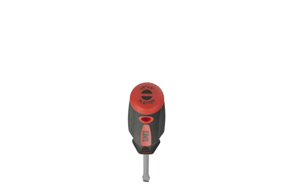 1/4 In. x 4 In. Slotted Screwdriver with Bolster ;