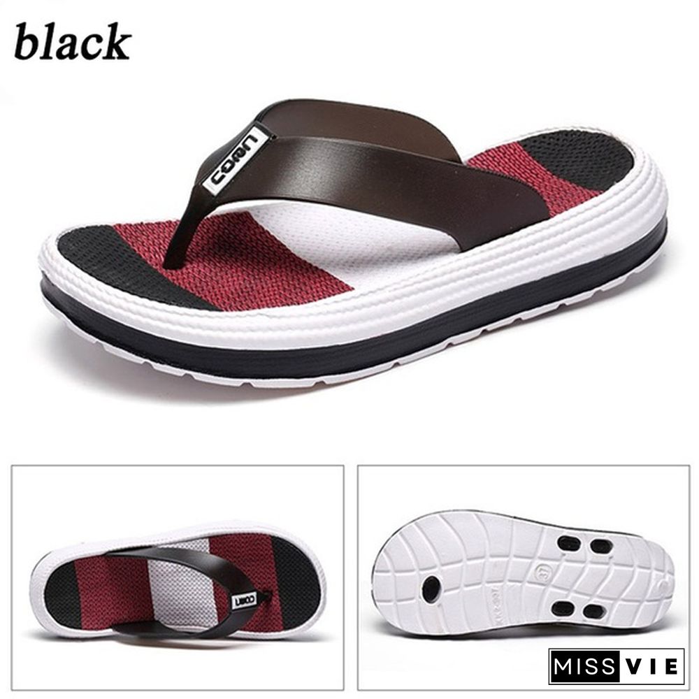 Women Fashion Outdoor Flip Flops Casual Beach Slippers Home Non-Slip Sandals Comfort Rainbow Slippers Plus Size 36-41