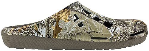 Realtree Men's Camouflage Clog Slip-on Shoe, Camo Print Clogs,Indoor Outdoor Clogs,Men's Size 8 to 13 / Women's Size 10 to 15