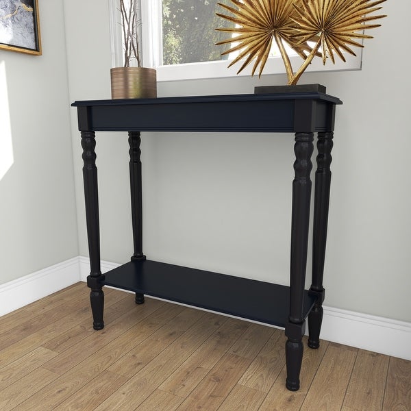 Black Pine Traditional Console Table 32 x 32 x 12 - 32 x 12 x 32