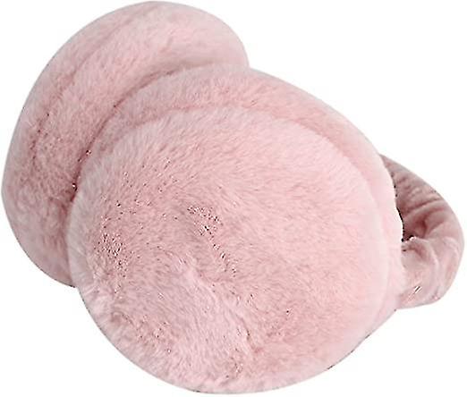 Women Winter Warm Plush Earmuff Foldable Hamburger Ear Muffs Ear Warmers