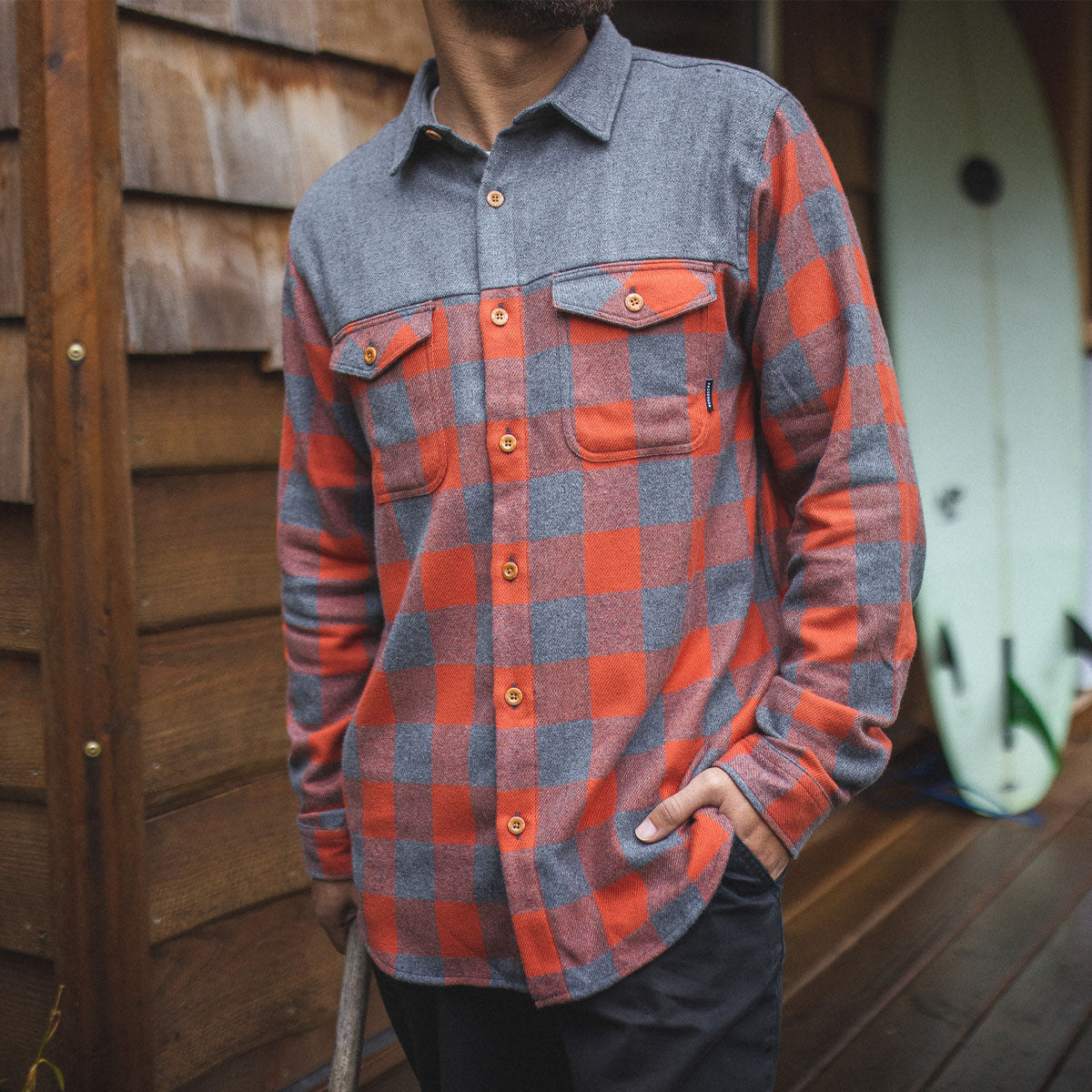 Bozeman Shirt - Buffalo Check Orange