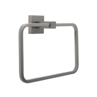 Italia Catania Towel Ring in Gun Metal Gray CT7302