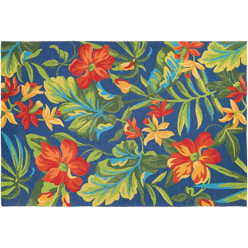 Couristan Covington Tropical Orchid Floral Indoor Outdoor Rug