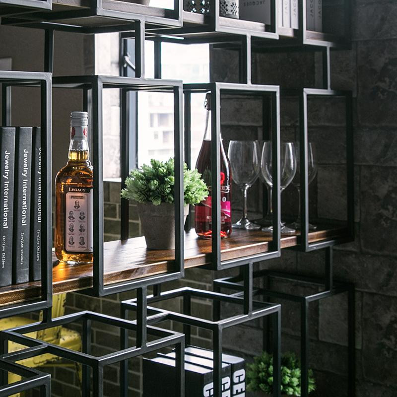 Crafters and Weavers Veinte Industrial Modern Bookcase / Room Divider   Industrial   Bookcases   by Crafters and Weavers  Houzz