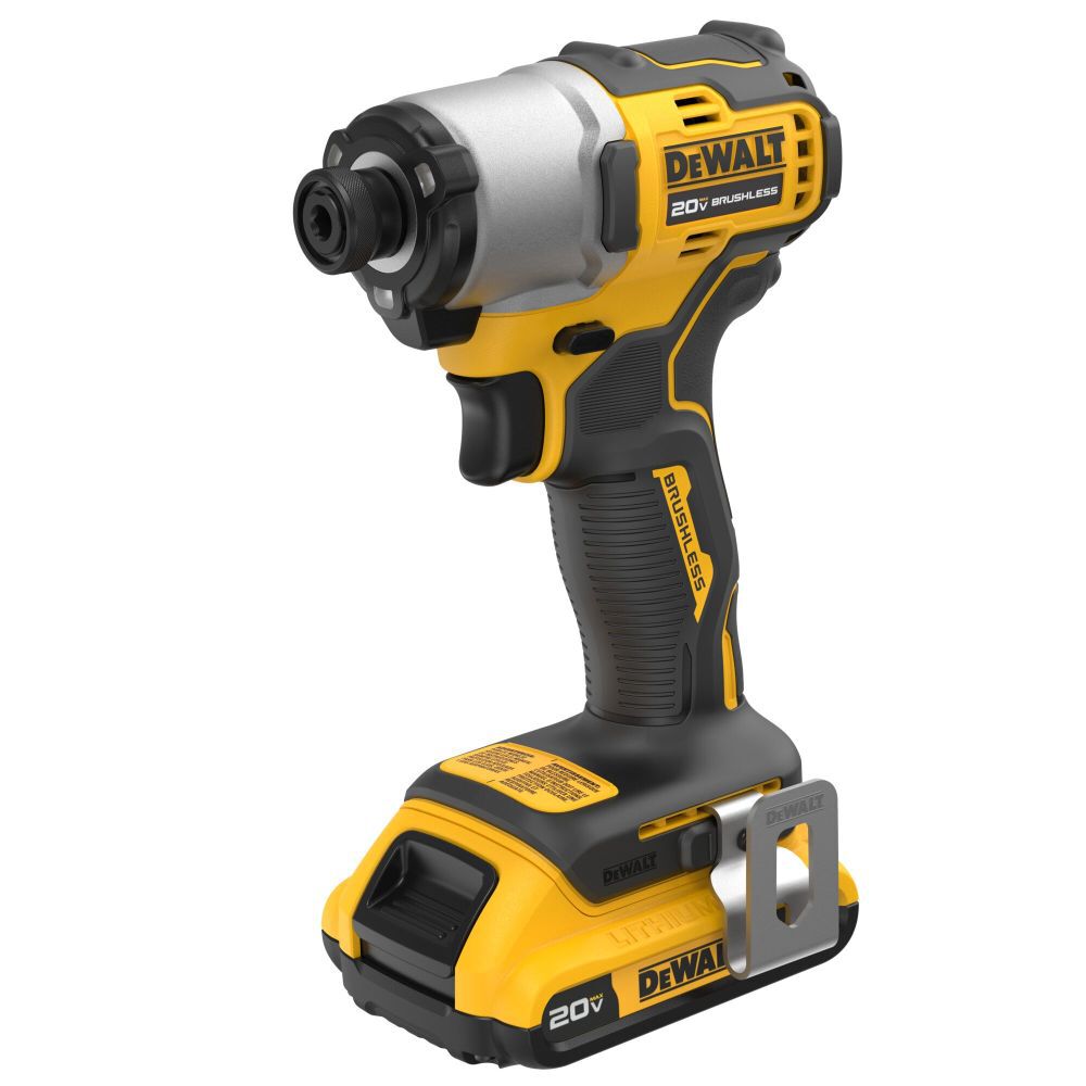 DEWALT 20V MAX Brushless Cordless 1/4 in Impact Driver Kit DCF840D1 from DEWALT