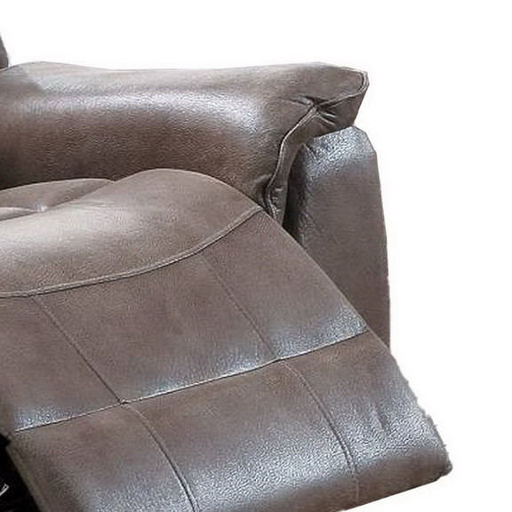 Benjara BM232604 Fabric Manual Recliner Chair with...