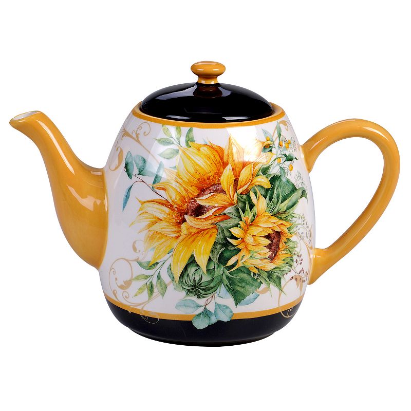 Certified International Sunflower Fields Teapot