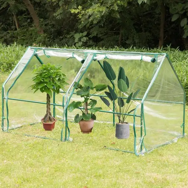 Rigid small kitchen plant growth greenhouse polycarbonate balcony for sale