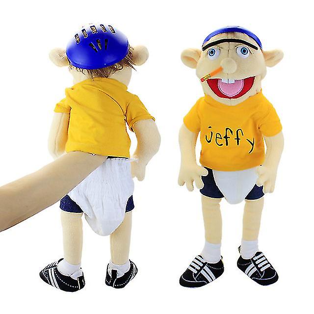 Jeffy Hand Puppet Plush Doll Stuffed Toy Figure For Play House Kids Educational Gift Baby Children Fans Birthday Christmas 58cm