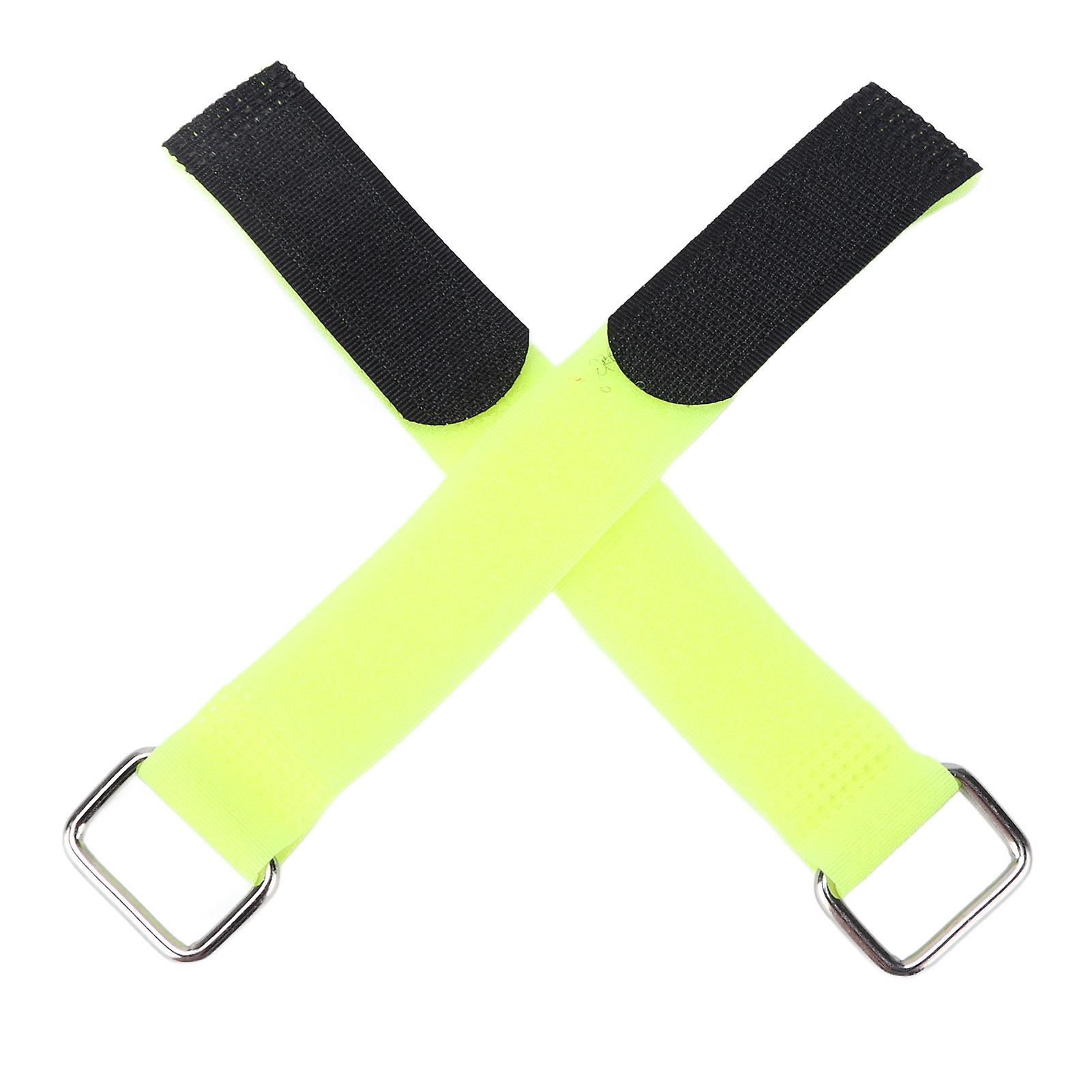 2pcs Fastening Straps Nylon 20x200mm Adjustable Elastic Bicycle Fixed Organizer Beltyellow