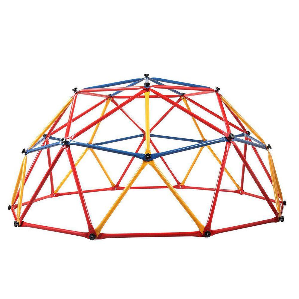 Amucolo Multi-Colored Outdoor Metal Kids Climbing Dome Backyard Jungle Gym Play Set FX-CYD0-SXLA