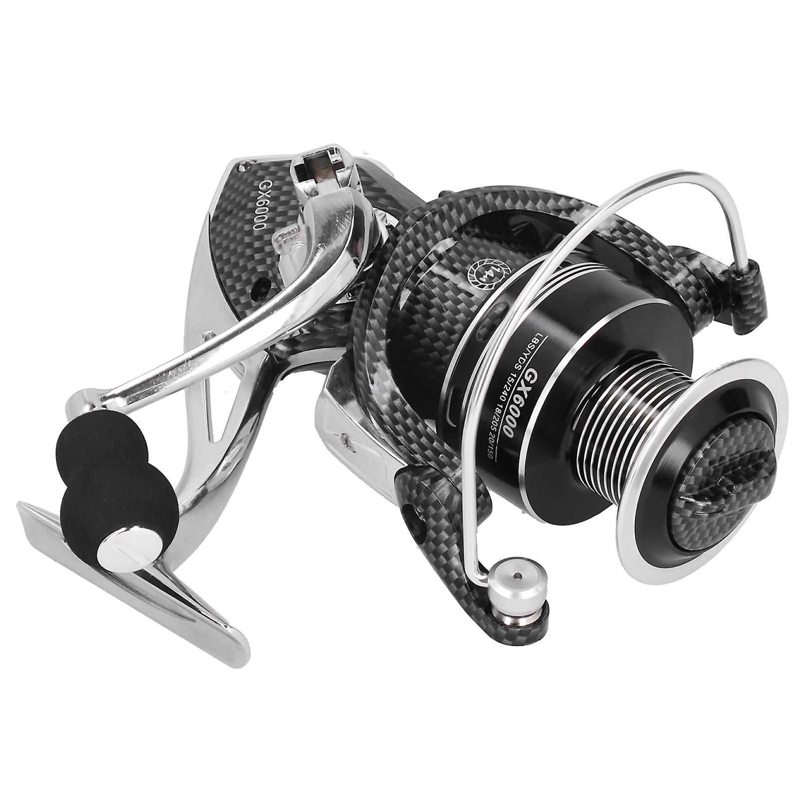 Metal Spinning Reel Lure Sea Rod Gapless Duplex Bearing Fishing Line Reels Accessorygx6000