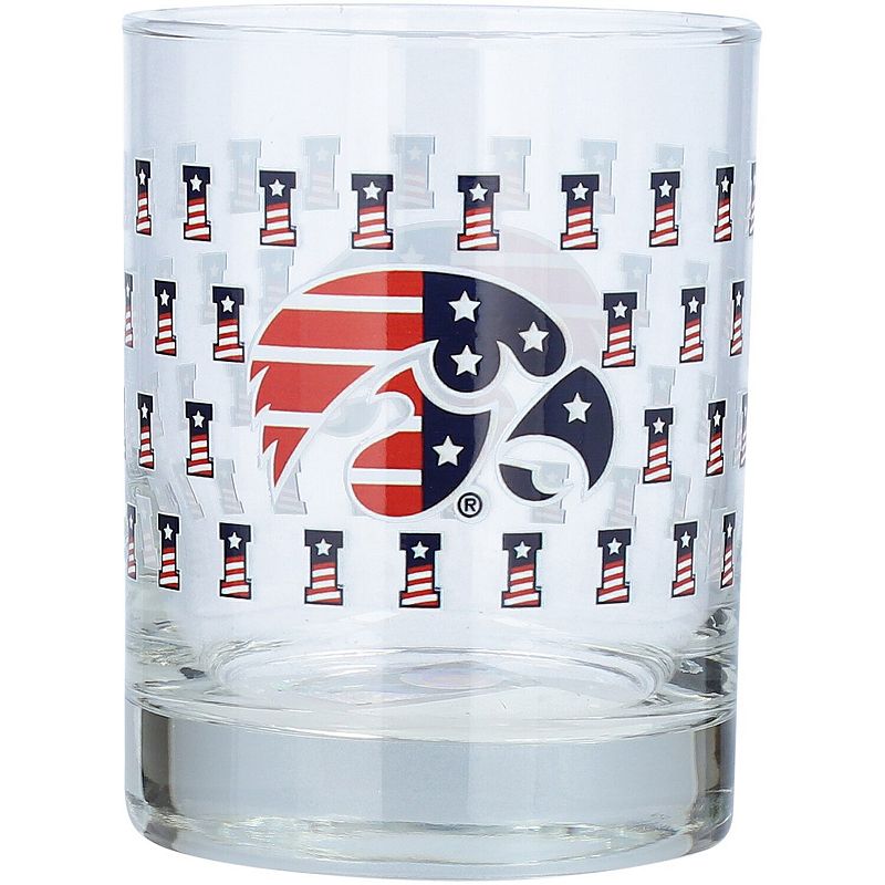 Iowa Hawkeyes 14oz. Americana Rocks Glass