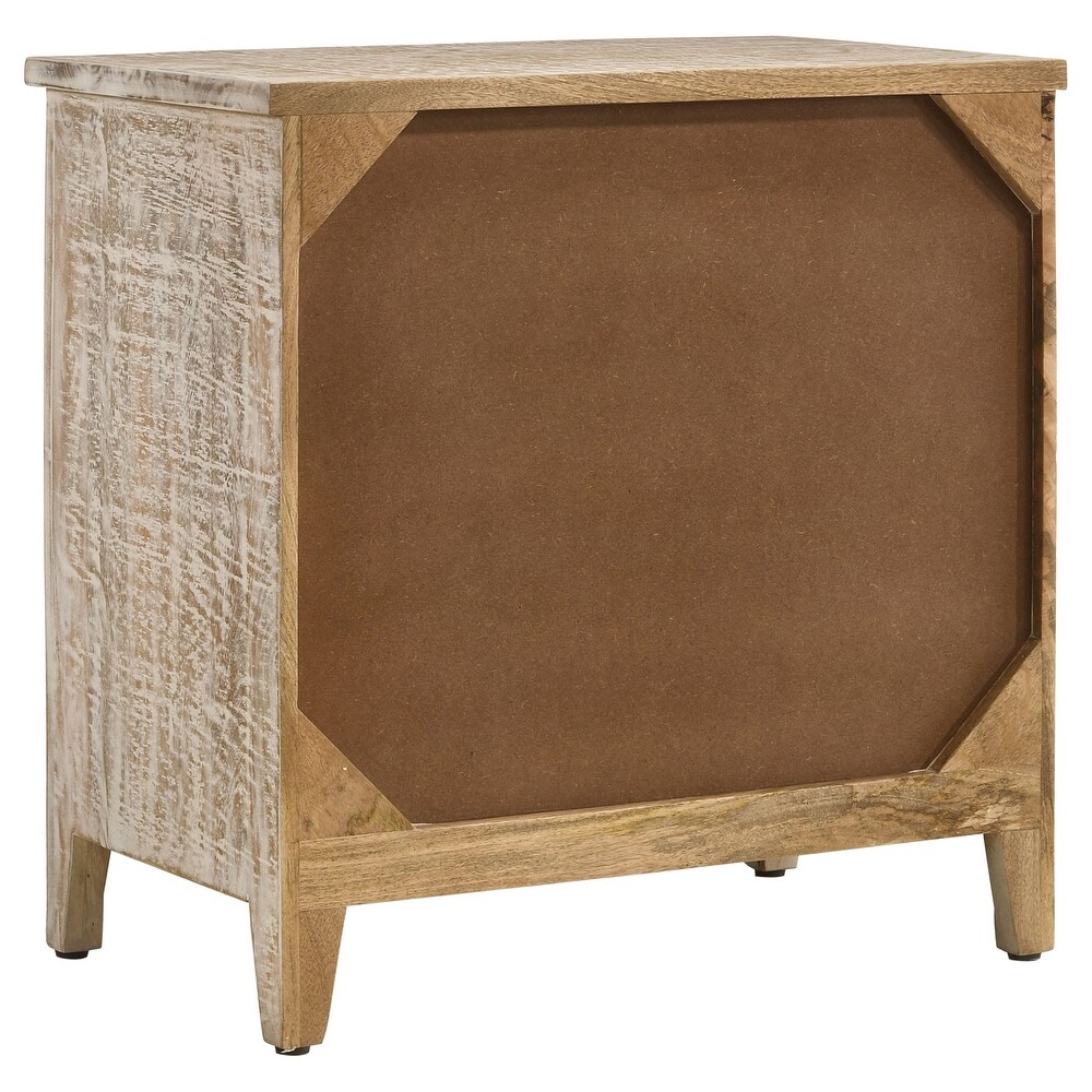 Coaster Furniture Mariska 3 drawer Wooden Accent Cabinet White Distressed   28.00'' x 16.00'' x 28.00''