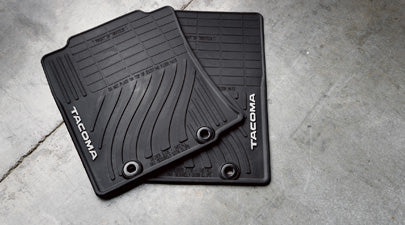 Genuine OE Toyota Tacoma Dcab All Weather Mats 4PC Black - PT908-35150-20