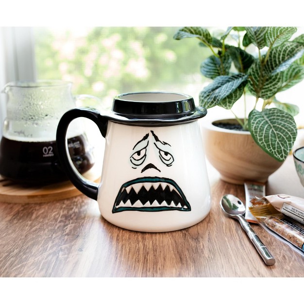 Silver Buffalo Disney Nightmare Before Christmas Mayor Faces 3d Ceramic Mug Holds 20 Ounces