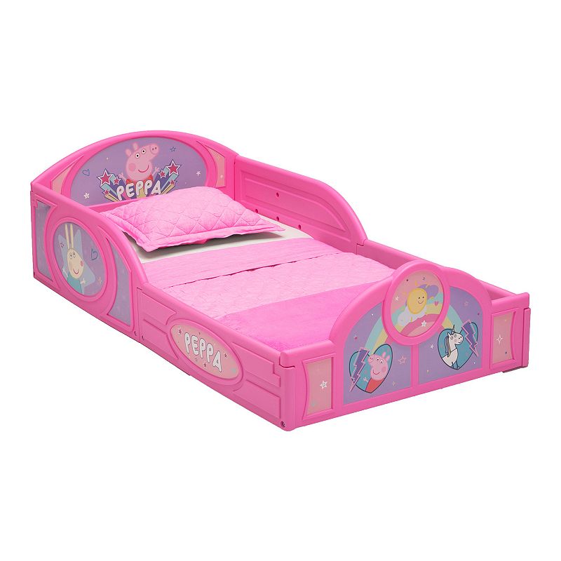 Delta Children Peppa Pig Plastic Sleep and Play Toddler Bed