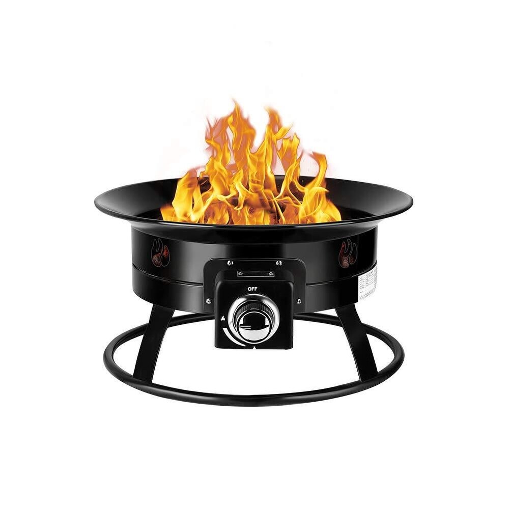 Camplux Outdoor 19 Inch Diameter Portable Propane Fire Pit