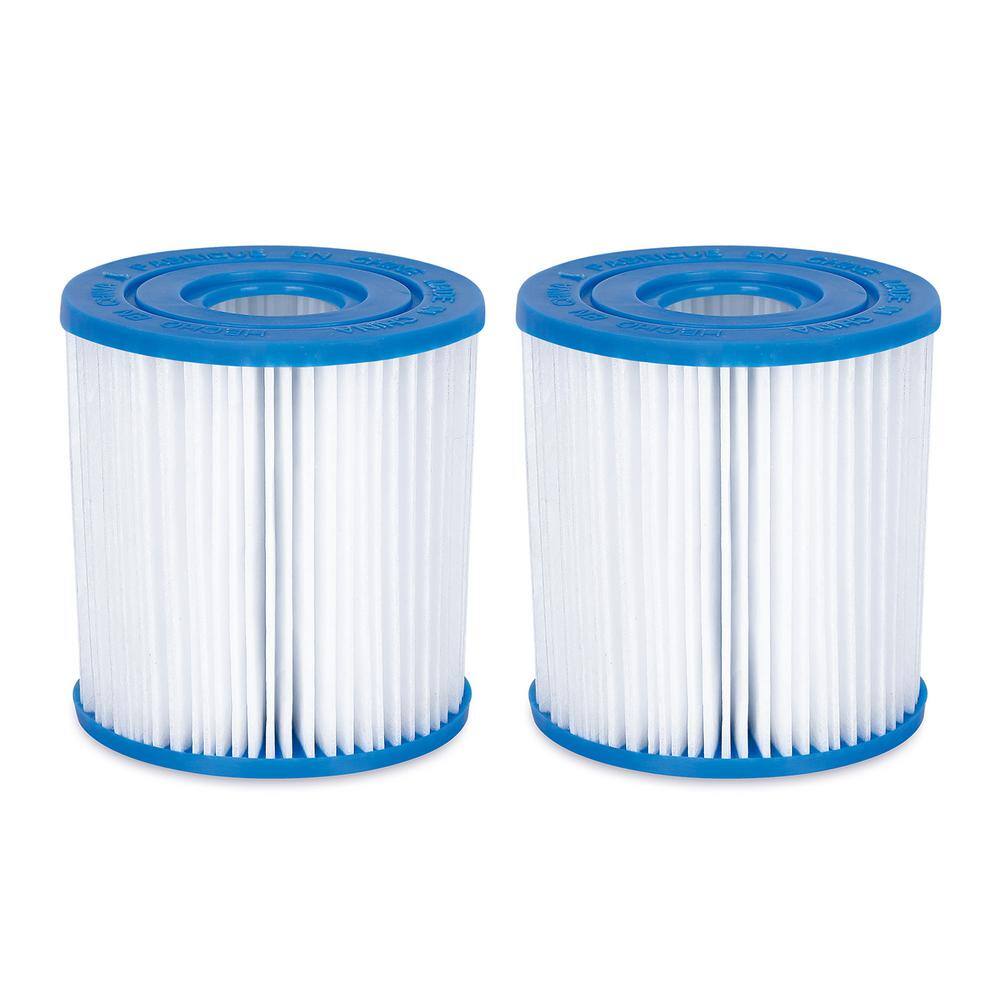 Summer Waves 3.11 in. Replacement Type I Pool and Spa Filter Cartridge (4-Pack) 2 x P57100402