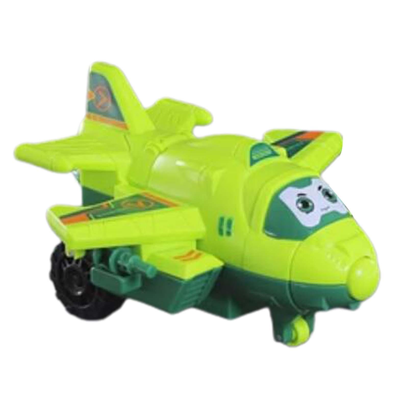 Deformation Robot Vechile Toys Transformable For Party Toy Travel Boys Girls Green Plane