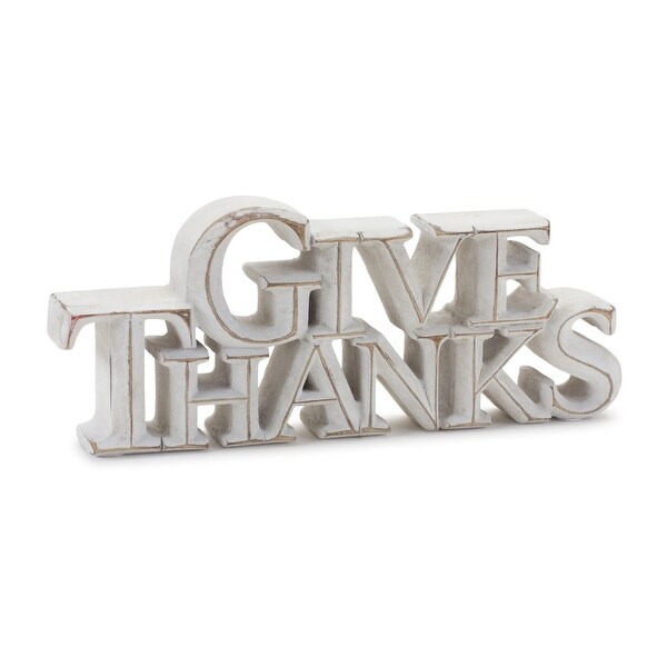 Happy Harvest and Give Thanks Tabletop Sign (Set of 2)