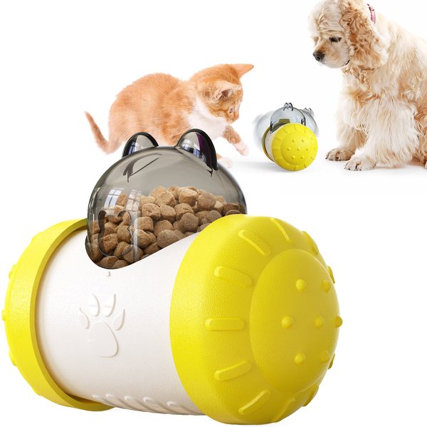 HANAMYA Interactive Balanced Rotating Dispensing Dog and Cat Toy