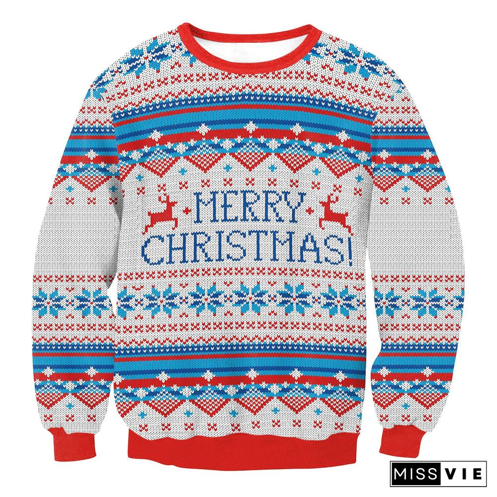 Christmas Pullover Long Sleeve Sweatshirts