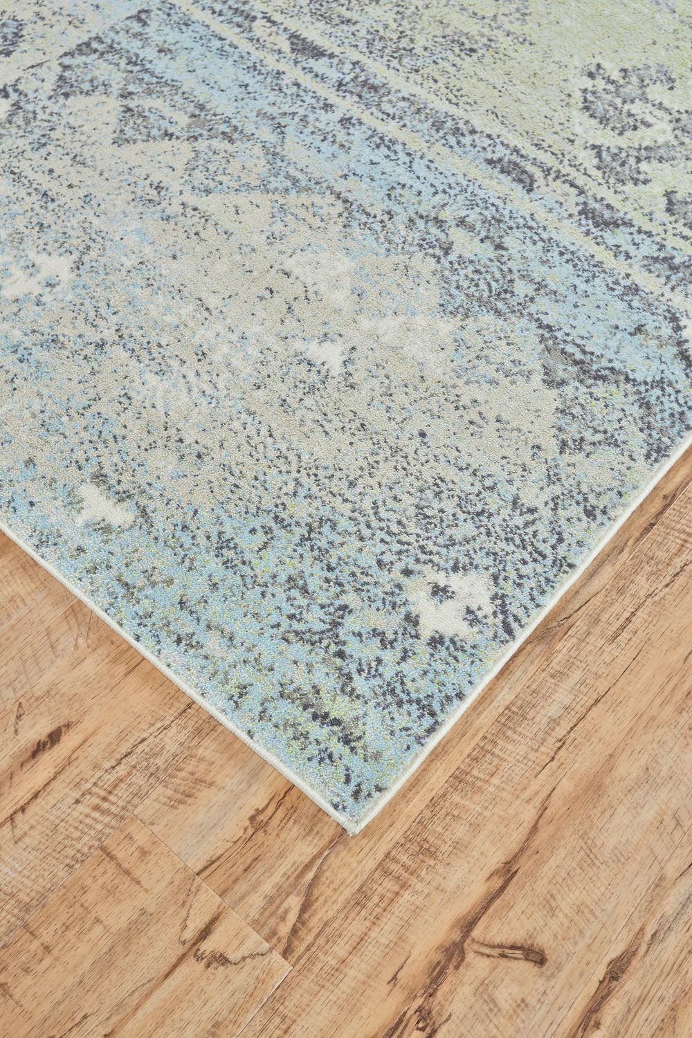 Alessandria Green and Blue Rug by BD Fine