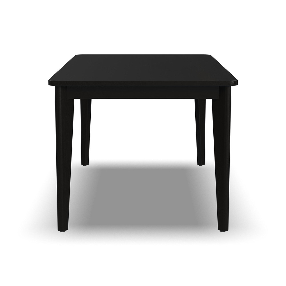 Brentwood Black Wood Rectangle Dining Table   66\