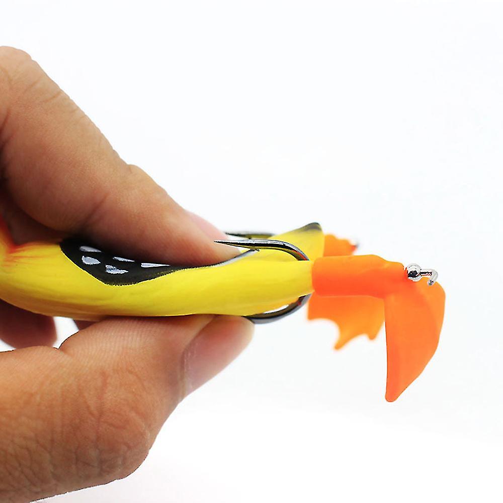 3d Duck Topwater Fishing Lure Plopping And Splashing Feet Soft Fishing Tackle