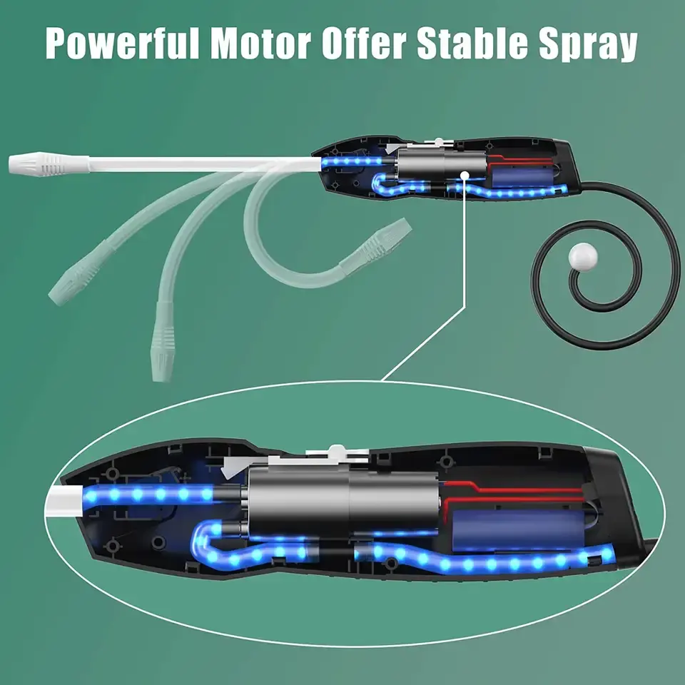 Electric Sprayer Wand USB C Rechargeable Plant Garden Lawn Sprayer with Adjustable Nozzles and 360 degree Bendable Wand