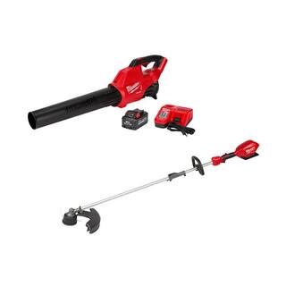 MW M18 FUEL 120 MPH 450 CFM 18-Volt Lithium-Ion Brushless Cordless Handheld Blower Kit wQuik-Lok String Trimmer Combo 2724-21HD-2825-20ST