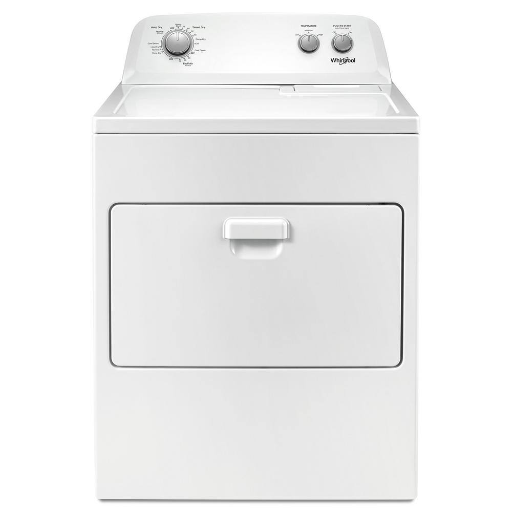 Whirlpool 7.0 cu. ft. 240-Volt White Electric Vented Dryer with AUTODRY Drying System