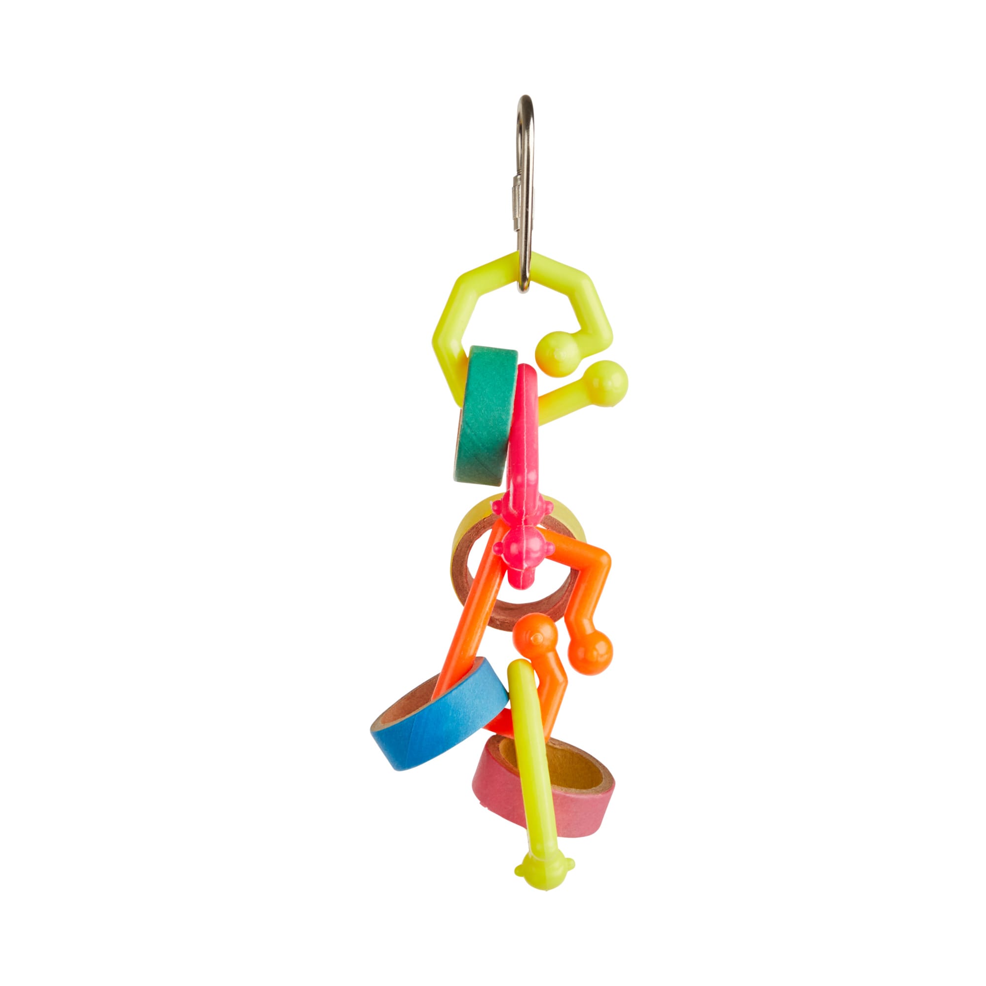 You  Me Ring In The Fun Chewing Assorted Bird Toy， Small