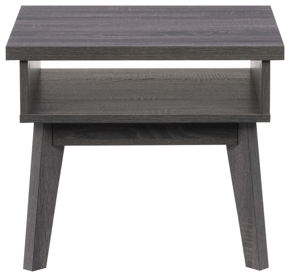 CorLiving Hollywood Side Table in Gray   Midcentury   Side Tables And End Tables   by CorLiving Distribution LLC  Houzz