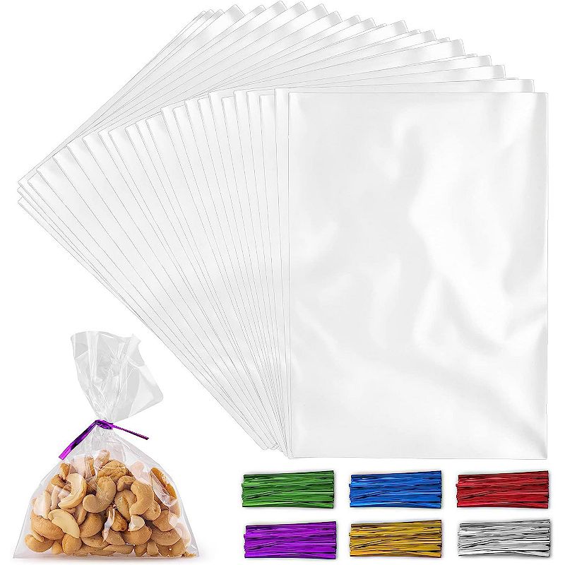 Plastic Candy Bags With Ties For Goodie Bags