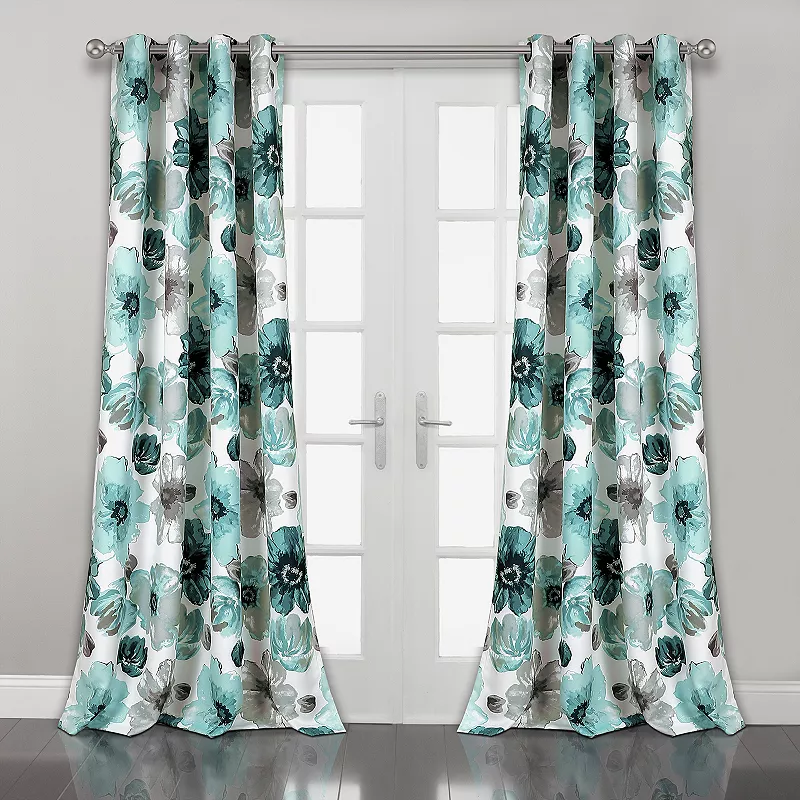 Lush Decor Leah Room Darkening Window Curtains Set