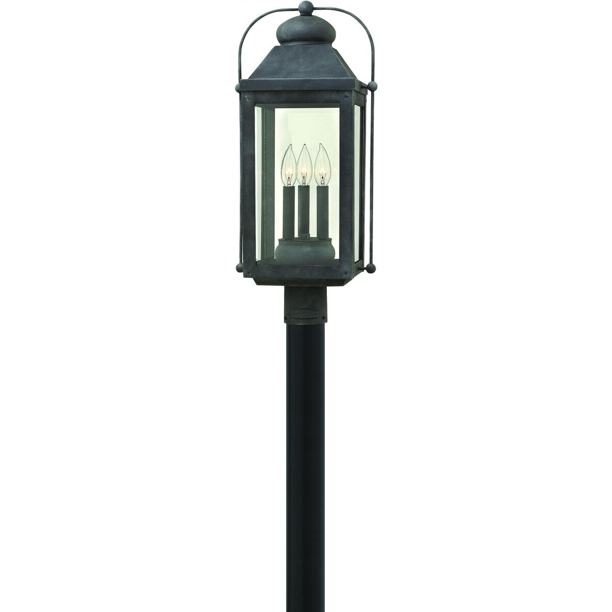 Hinkley Lighting Anchorage Three Light 24-Inch Outdoor Post Light