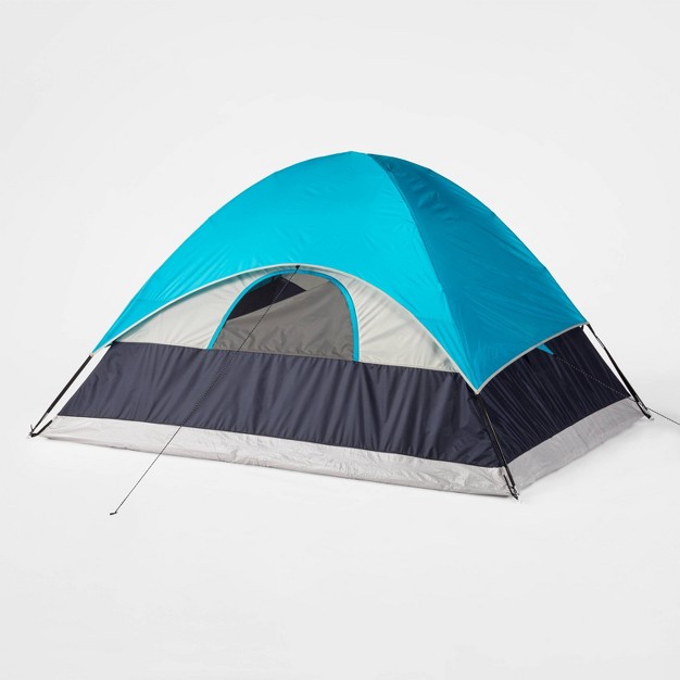 4 Person Dome Tent Blue