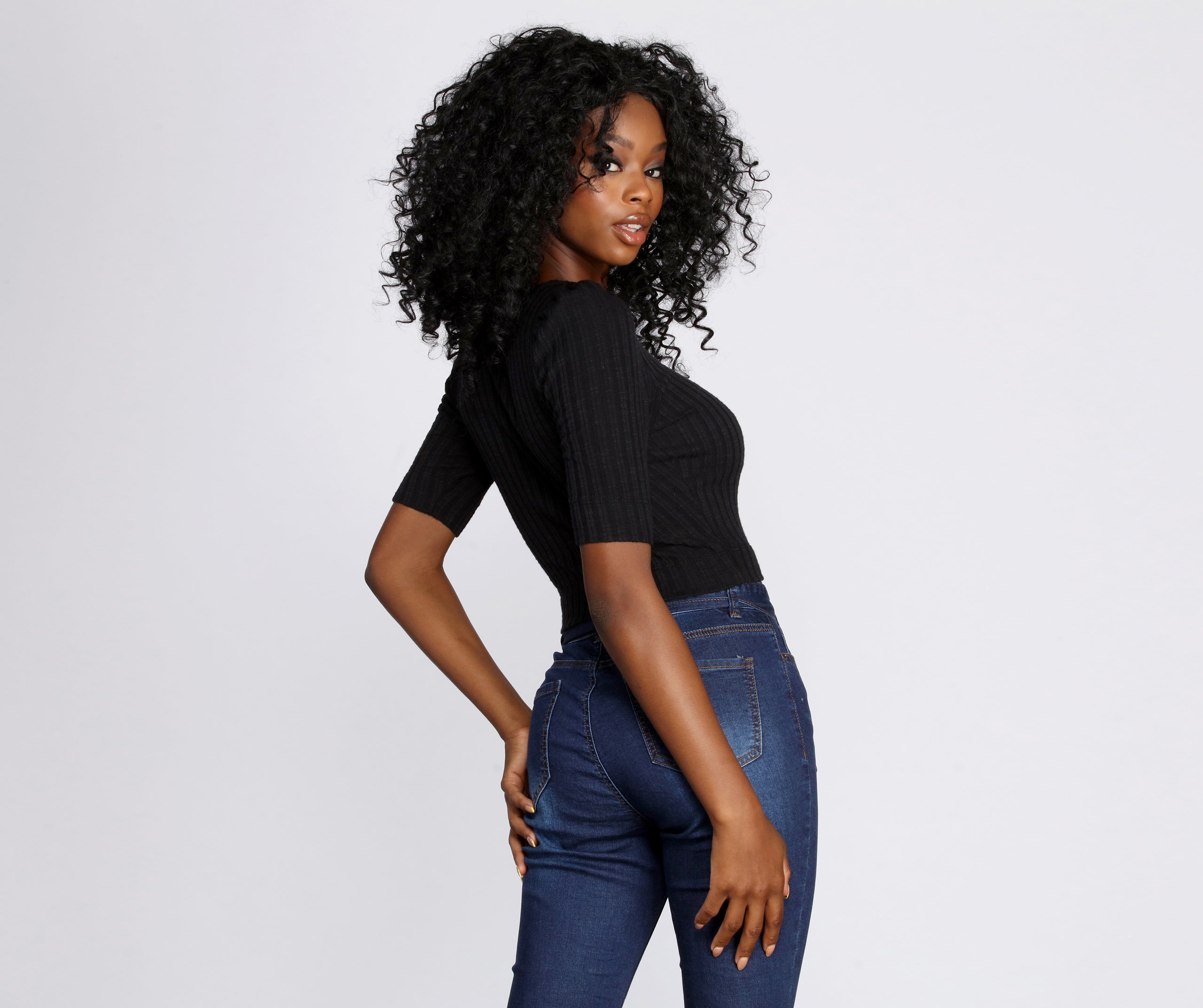 Strut Your Puff Pointelle Crop Top